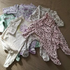 Variety bundle 5 piece onesie, 3mos